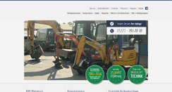 Desktop Screenshot of kbm-baumaschinen.de